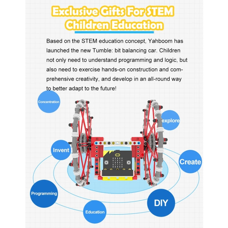 Yahboom Micro: Bit Self-Balancing Block Building Programmable APP Control Robot Kit, Spec: Tumblebit Superbit - Components Kits by Yahboom | Online Shopping South Africa | PMC Jewellery | Buy Now Pay Later Mobicred