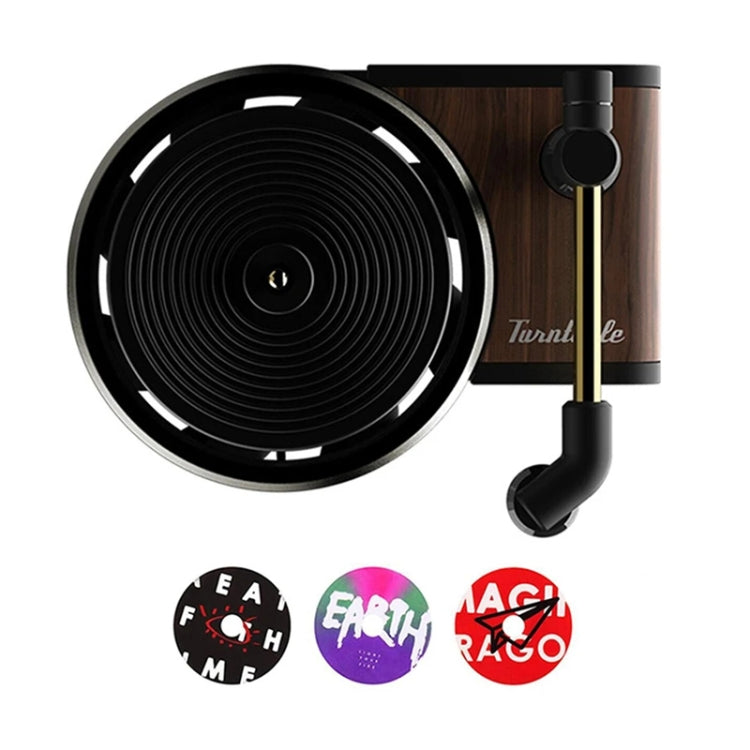 Gramophone+3pcs Refill Aroma Car Aroma Diffuser Air Vent Rotating Retro Gramophone Fragrance Diffuser Ornament - Air Freshener by PMC Jewellery | Online Shopping South Africa | PMC Jewellery | Buy Now Pay Later Mobicred