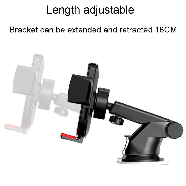 2 In 1 Car Cell Phone Telescopic Holder Universal Automobile Navigation Bracket(Black) - Car Holders by PMC Jewellery | Online Shopping South Africa | PMC Jewellery | Buy Now Pay Later Mobicred