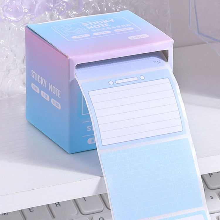 256pcs /Box Pull Out Sticky Notes Office Memo Ticket Paper(Gradient Blue) - Memo Paper by PMC Jewellery | Online Shopping South Africa | PMC Jewellery