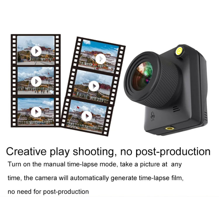 4K Time-Lapse Camera Microlight Full Color Night Vision Security Recording Construction Site Time-Lapse Camera(Black) - Video Cameras by PMC TechLife | Online Shopping South Africa | PMC TechLife | Buy Now Pay Later Mobicred