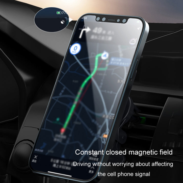 Magsafe Car Air Vent Wireless Charger Cell Phone 15W Fast Charger(White) - Wireless Charger Holders by PMC Jewellery | Online Shopping South Africa | PMC Jewellery | Buy Now Pay Later Mobicred