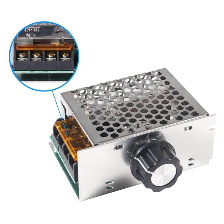 SCR Electronic Voltage Regulator Dimmer, Speed Regulation, Temperature Regulation, With Fuse Housing - Motor & Controller by PMC TechLife | Online Shopping South Africa | PMC TechLife