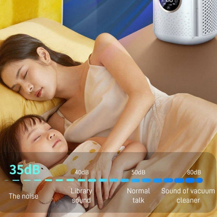 Desk Bladeless Humidification Electric Fan Six Gear Adjustable with LED Light Timing Function(Blue) - Electric Fans by PMC TechLife | Online Shopping South Africa | PMC TechLife | Buy Now Pay Later Mobicred