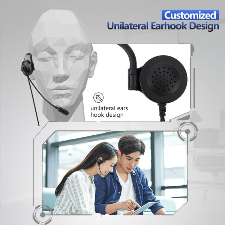 SOYTO SY227 Single-side Operator Ear Hook Headset Corded Computer Headset, Interfaces: Separation USB Wire Control - Microphones & Headsets by SOYTO | Online Shopping South Africa | PMC Jewellery