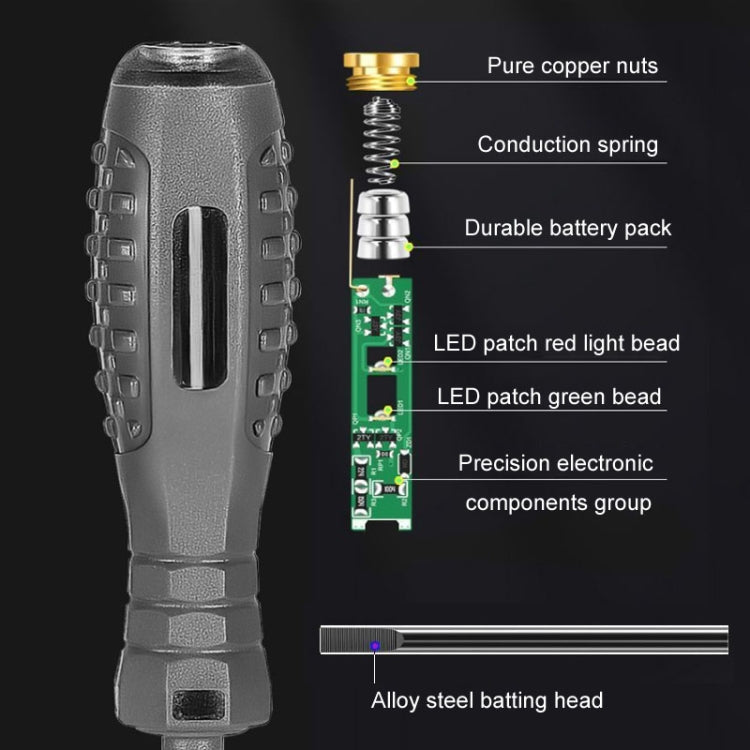 High Torque High Bright Electrician Tester Smart Test Breakpoint Specific Screwdriver(Straight) - Voltage Detector by PMC Jewellery | Online Shopping South Africa | PMC Jewellery