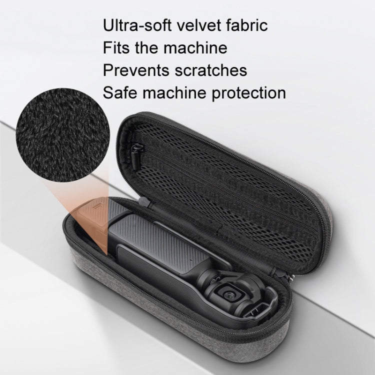 For DJI Osmo Pocket 3 XFJI Storage Box Waterproof Drop-proof Mini Body Handbag Accessories(Dark Gray) - Case & Bags by XFJI | Online Shopping South Africa | PMC TechLife | Buy Now Pay Later Mobicred