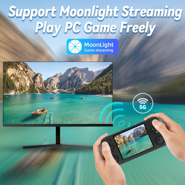 ANBERNIC RG35XX H Handheld Game Console 3.5 Inch IPS Screen Linux System 64GB+128GB(Transparent White) - free shipping - PMC TechLife - Order now!