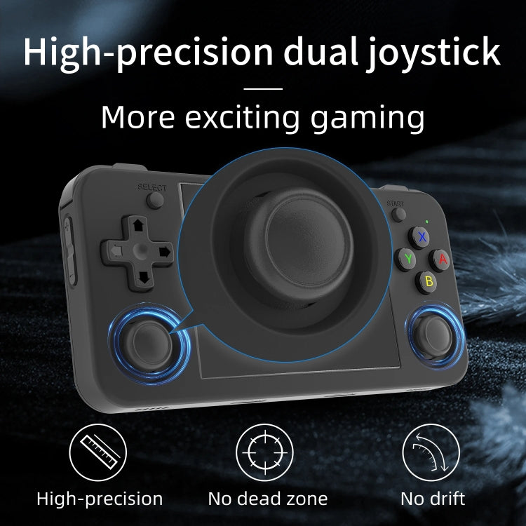 ANBERNIC RG35XX H Handheld Game Console 3.5 Inch IPS Screen Linux System 64GB+128GB(Transparent White) - free shipping - PMC TechLife - Order now!