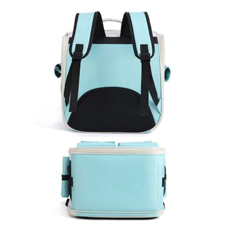 Breathable Square Cat Backpack Foldable Outdoor Portable Pet Bag(Model 4 Gray) - Pet Bags by PMC TechLife | Online Shopping South Africa | PMC TechLife | Buy Now Pay Later Mobicred