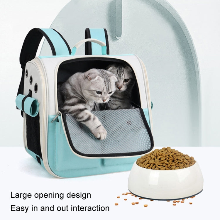 Breathable Square Cat Backpack Foldable Outdoor Portable Pet Bag(Model 4 Gray) - Pet Bags by PMC TechLife | Online Shopping South Africa | PMC TechLife | Buy Now Pay Later Mobicred