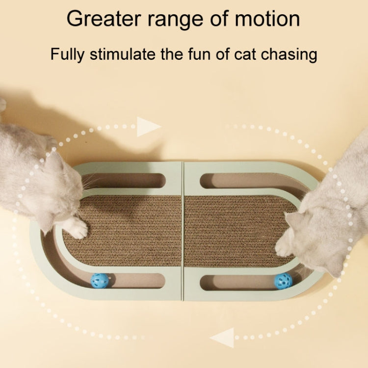 Pet Fun Cats Scratching Board Cats Claw Rubbing Toys Foldable With Ball(Green) - Cat Scratch Board by PMC TechLife | Online Shopping South Africa | PMC TechLife | Buy Now Pay Later Mobicred