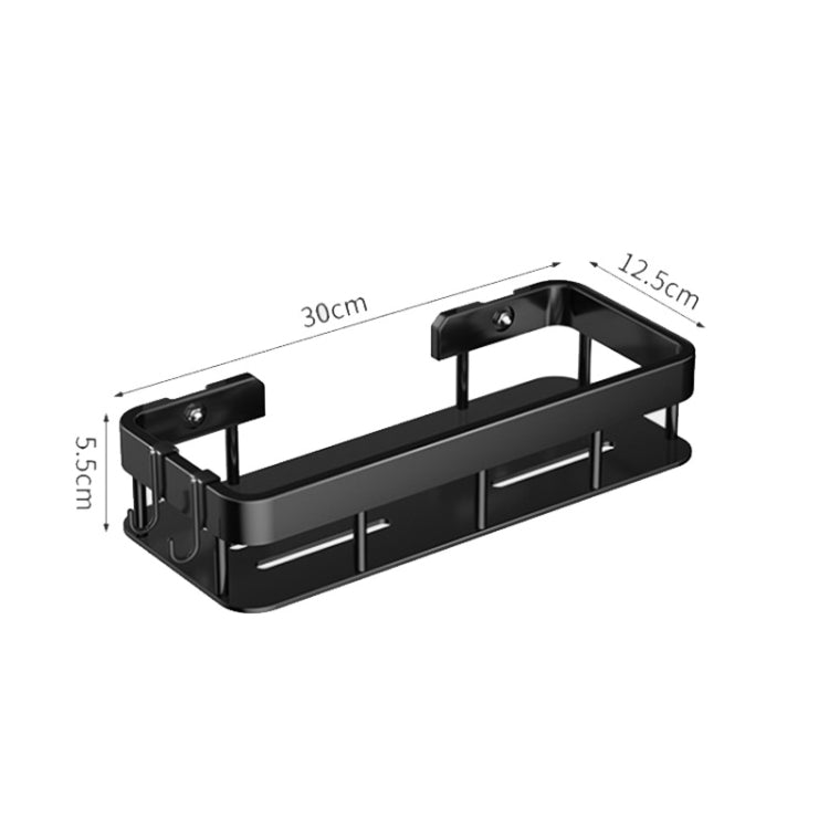 Wall-mounted Kitchen and Bathroom Storage Rack with 4 Hooks, Spec: Shelf + Pole+Cup - Shelf by PMC TechLife | Online Shopping South Africa | PMC TechLife