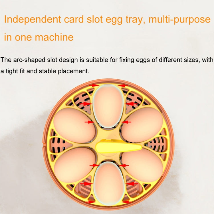 6-Eggs Small Household Experimental Children Smart Chicken Incubators, Spec: Dual-electric Automatic EU Plug - Incubators by PMC Jewellery | Online Shopping South Africa | PMC Jewellery