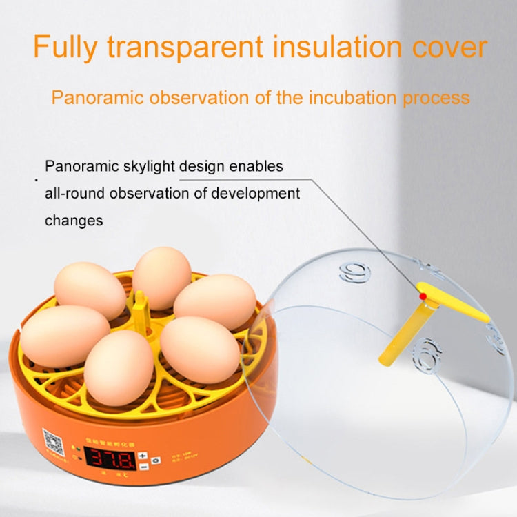 6-Eggs Small Household Experimental Children Smart Chicken Incubators, Spec: Dual-electric Automatic US Plug - Incubators by PMC TechLife | Online Shopping South Africa | PMC TechLife