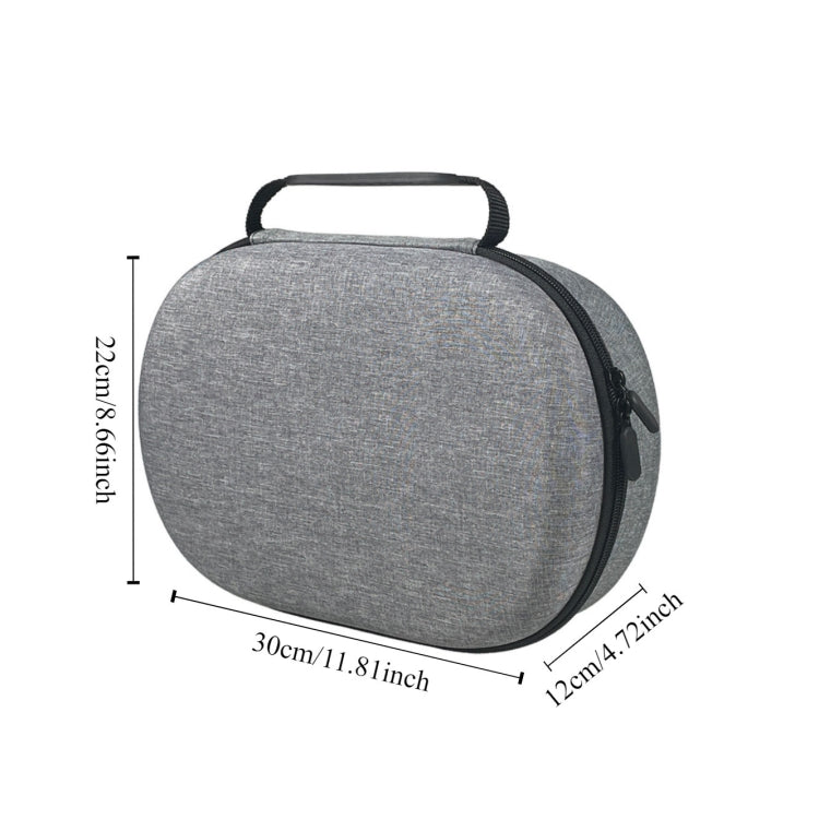 For Apple Vision Pro Head Wearing VR Glasses Storage Portable Bag Travel VR Protective Hard Case(Gray) - VR Accessories by PMC TechLife | Online Shopping South Africa | PMC TechLife | Buy Now Pay Later Mobicred