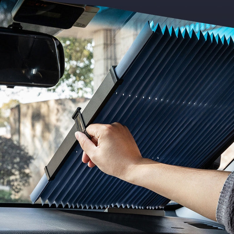80 x 185cm Car Front Gear Auto Retractable Sunshade Household Pleated Window Covering - Sound & Heat Insulation Cotton by PMC TechLife | Online Shopping South Africa | PMC TechLife | Buy Now Pay Later Mobicred