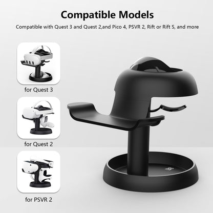 AMVR TYBP1 VR Desktop Storage Display Rack For Apple Vision Pro / Meta Quest 3 / Pico 4 / PlayStation VR 2(Black) - VR Accessories by AMVR | Online Shopping South Africa | PMC Jewellery | Buy Now Pay Later Mobicred