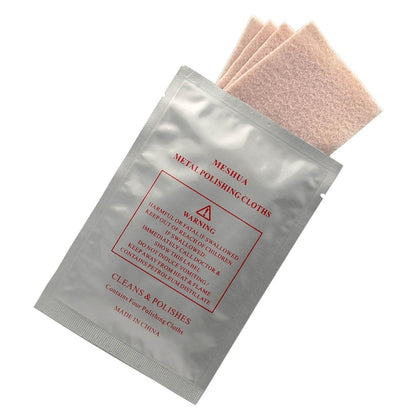 4pcs /Pack  MESHUA Polishing Cloths For Watches, Fine Metals, Jewelry Cleaner And Tarnish Remover(White) - Watch Repair Tools by PMC Jewellery | Online Shopping South Africa | PMC Jewellery