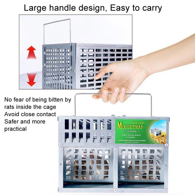 Double Door Large Home Indoor Automatic Mouse Trap Cage Catch Mouse Trap - Traps by PMC TechLife | Online Shopping South Africa | PMC TechLife | Buy Now Pay Later Mobicred