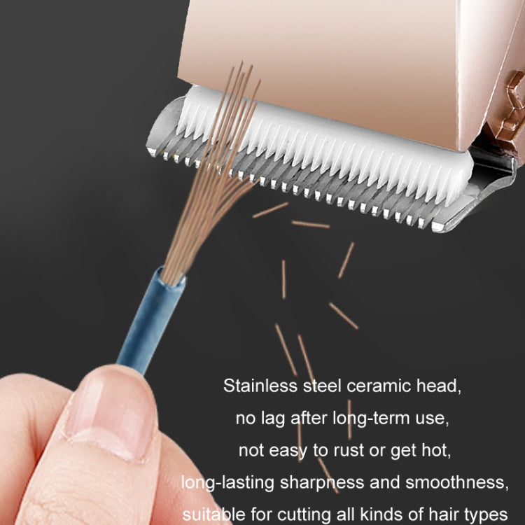 Rechargeable Hair Clipper Pet Shaver(Gold Black Pattern) - Electric Shavers by PMC TechLife | Online Shopping South Africa | PMC TechLife | Buy Now Pay Later Mobicred