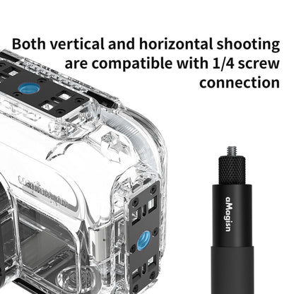 For Insta360 Ace Pro aMagisn Horizontal and Vertical Shooting Dive Shell 60m Waterproof Shell Accessories - Case & Bags by aMagisn | Online Shopping South Africa | PMC Jewellery