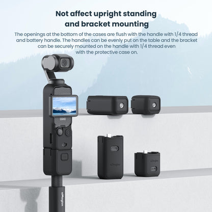 For DJI Osmo Pocket 3 AMagisn Silicone Protection Case Movement Camera Accessories, Style: 5 In 1 Black - Case & Bags by aMagisn | Online Shopping South Africa | PMC Jewellery | Buy Now Pay Later Mobicred