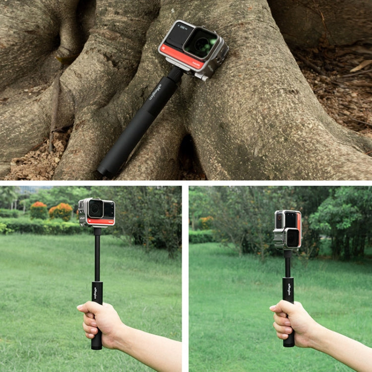 aMagisn 120cm Invisible Straight Pull Selfie Stick Sports Camera Accessories, Specification: Rod+1/4 Turn 3 Jaw+Screw+Phone Clip - Extendable Pole by aMagisn | Online Shopping South Africa | PMC Jewellery | Buy Now Pay Later Mobicred