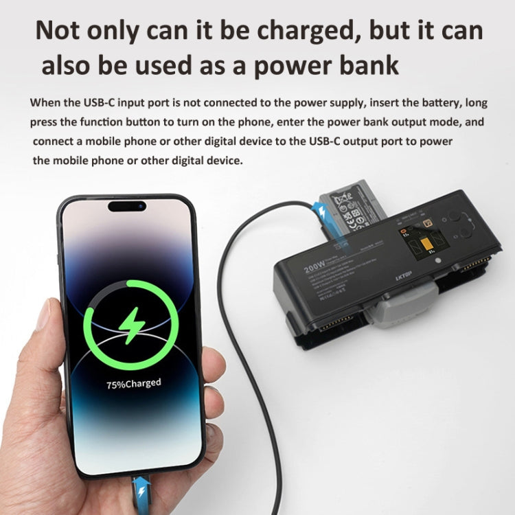 For DJI Air 3 Smart Flight Battery LKTOP 200W 3-Channel Charging Manager - Charger by LKTOP | Online Shopping South Africa | PMC Jewellery | Buy Now Pay Later Mobicred