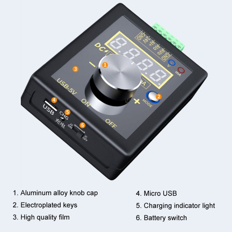 FNIRSI 0-12V/0-4-24mA Handheld Positive Negative Voltage Current Signal Generator(Without Battery) - Current & Voltage Tester by FNIRSI | Online Shopping South Africa | PMC TechLife | Buy Now Pay Later Mobicred