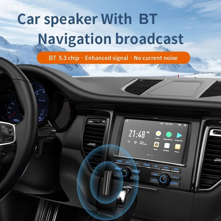 Bluetooth 5.3 Car TF Playback AUX Receiver Transmitter - Bluetooth Adapters by PMC Jewellery | Online Shopping South Africa | PMC Jewellery