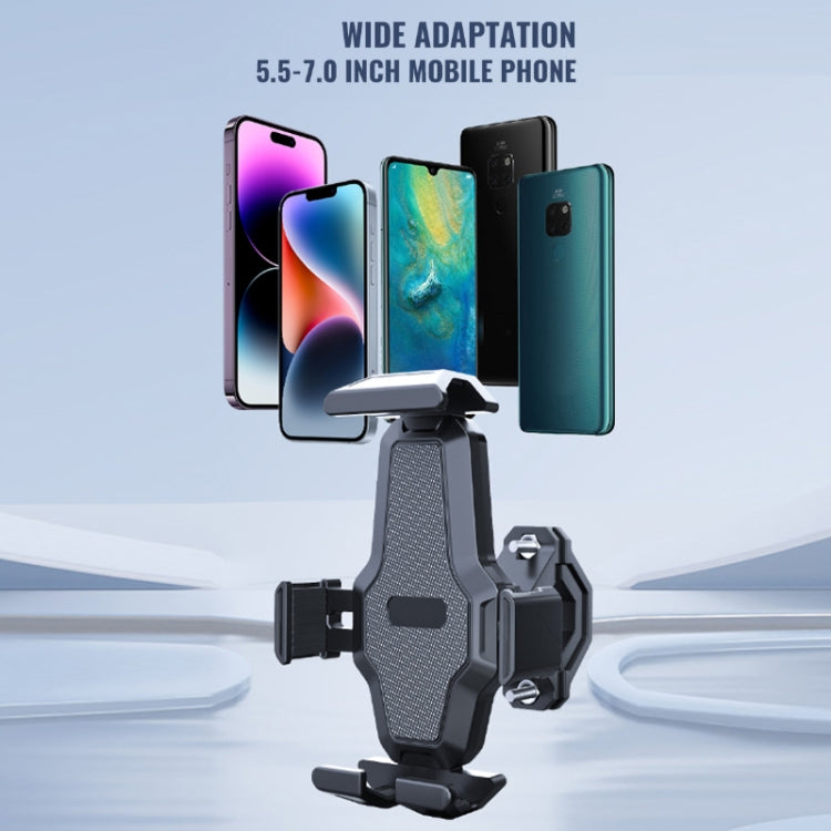 Cycling Bicycle Automatic Locking Mobile Phone Holder(Handlebars) - Holders by PMC TechLife | Online Shopping South Africa | PMC TechLife | Buy Now Pay Later Mobicred