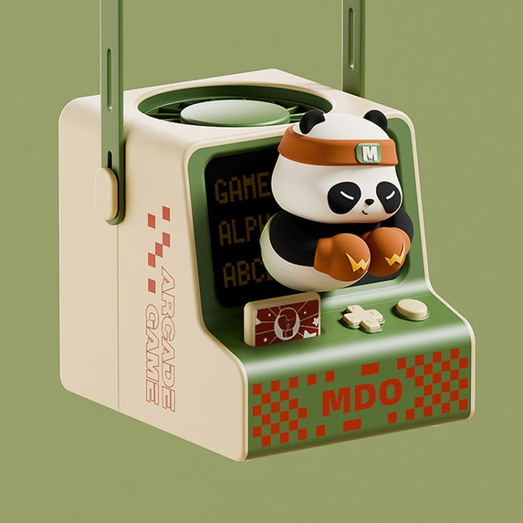 Cartoon Game Console Shape USB Charging Portable Bladeless Halter Fan(Panda Boxer) - Electric Fans by PMC TechLife | Online Shopping South Africa | PMC TechLife | Buy Now Pay Later Mobicred