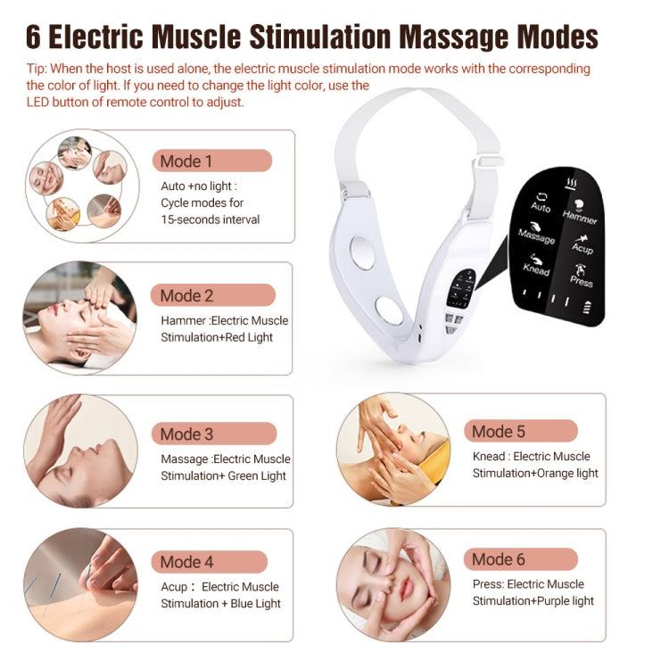 S1 EMS Microcurrent Colored Light Massage Beauty Instrument Remote Face Slimming Device(White) - Beauty Instrument by PMC TechLife | Online Shopping South Africa | PMC TechLife | Buy Now Pay Later Mobicred