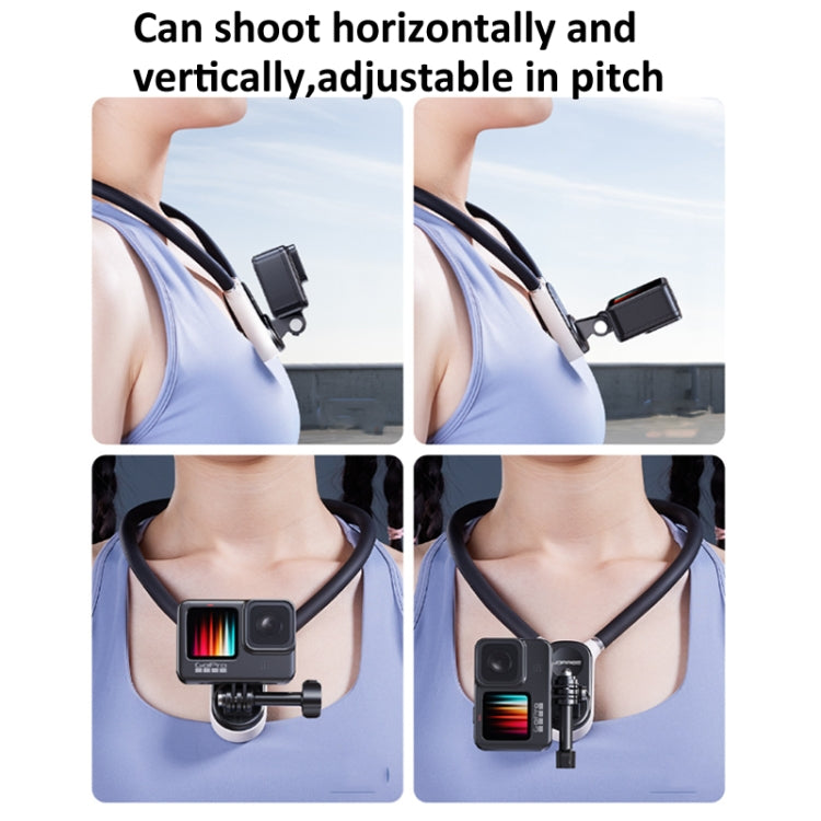JOPREE Silicone Neck Mount Quick Release Holder For GoPro & Smartphone, Spec: 60cm Set 2 - Holder by JOPREE | Online Shopping South Africa | PMC Jewellery | Buy Now Pay Later Mobicred