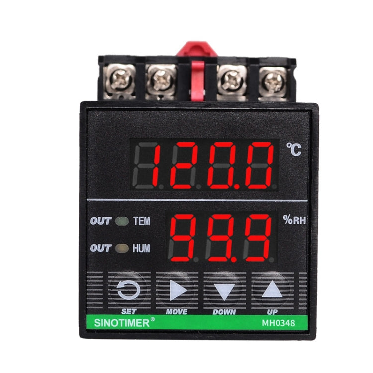 SINOTIMER MH0348-DIN Intelligent High-Precision Temperature Humidity Controller Guide Rail Installation - free shipping - PMC TechLife - Order now!