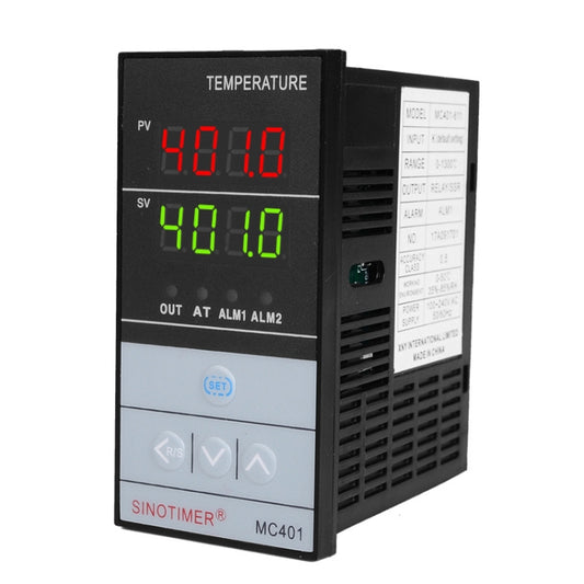 SINOTIMER MC401 Universal Input Short Case PID Intelligent Temperature Controller Meter Heating Cooling Relay SSR Solid State Output - Thermostat & Thermometer by SINOTIMER | Online Shopping South Africa | PMC Jewellery | Buy Now Pay Later Mobicred