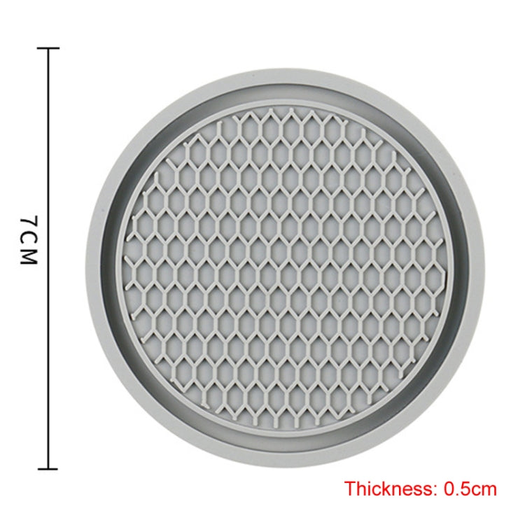 3pcs 7cm Car Diamond-free Water Coaster Interior Anti-slip Mat(Blue) - Car Drink Holders by PMC TechLife | Online Shopping South Africa | PMC TechLife