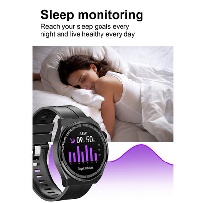 GT3Pro 1.28-Inch Health Monitoring Bluetooth Call Smart Watch With NFC, Color: Black Three-bead Steel - Smart Watches by PMC Jewellery | Online Shopping South Africa | PMC Jewellery