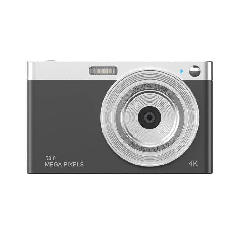 50 MP HD Camera 4K Video Retro Vlog Self-Shooting Camera(Black) - Video Cameras by PMC TechLife | Online Shopping South Africa | PMC TechLife | Buy Now Pay Later Mobicred