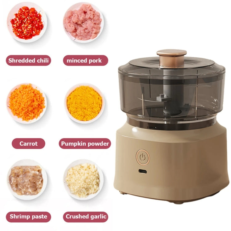 JRQ-01 Home Wireless Electric Meat Grinder Kitchen Garlic Pounder, Size: Long-press(Green) - Stirrer & Squeezer by PMC TechLife | Online Shopping South Africa | PMC TechLife | Buy Now Pay Later Mobicred