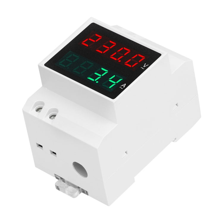 SINOTIMER SDM003-F 4 Digits Display DIN-Rail Single Phase AC Dual Display Voltage And Current Meter - Current & Voltage Tester by SINOTIMER | Online Shopping South Africa | PMC Jewellery | Buy Now Pay Later Mobicred