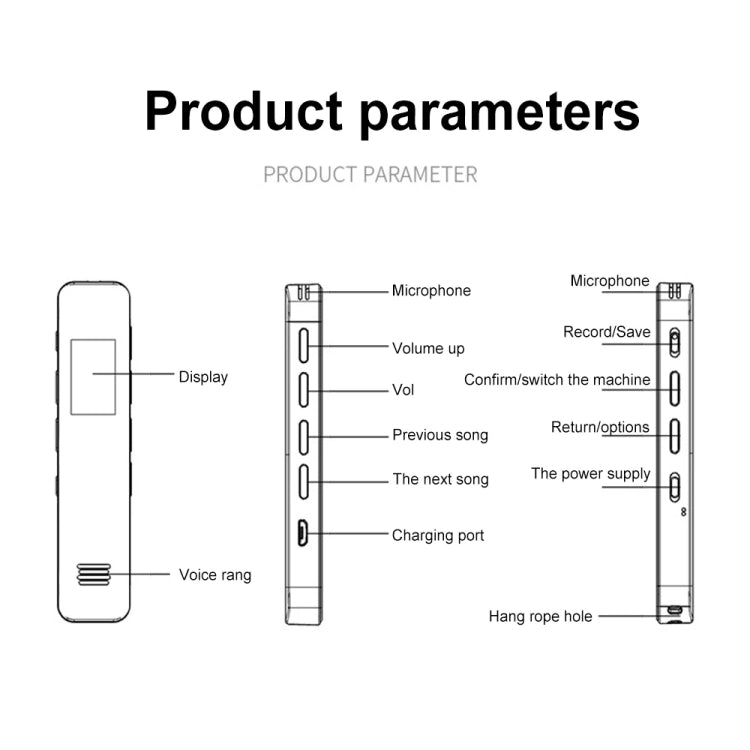 G1 0.96-Inch IPS Color Screen HD Smart Mini Noise Reduction Timer Recorder, Capacity: 32GB - Recording Pen by PMC TechLife | Online Shopping South Africa | PMC TechLife | Buy Now Pay Later Mobicred