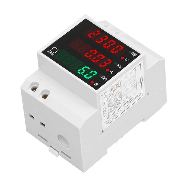 SINOTIMER SDM006 Din Rail AC Voltage Current Frequency Power Electricity Multi-Function Detection Meter - Current & Voltage Tester by SINOTIMER | Online Shopping South Africa | PMC Jewellery | Buy Now Pay Later Mobicred