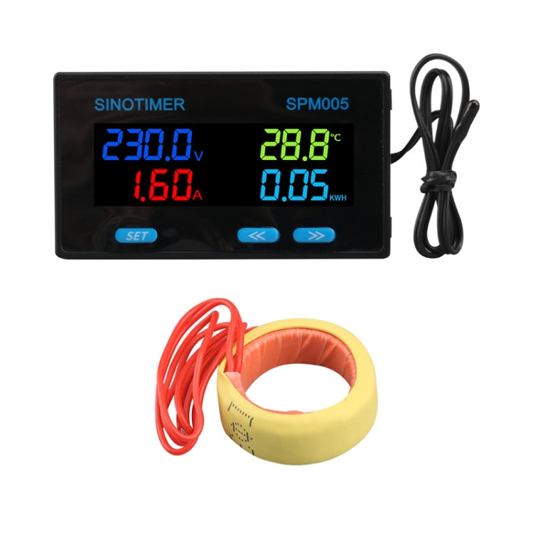 SINOTIMER SPM005 AC Digital Display Voltage Current Power Electricity Multifunctional Monitoring Meter, Specification: 200A - Current & Voltage Tester by SINOTIMER | Online Shopping South Africa | PMC Jewellery | Buy Now Pay Later Mobicred