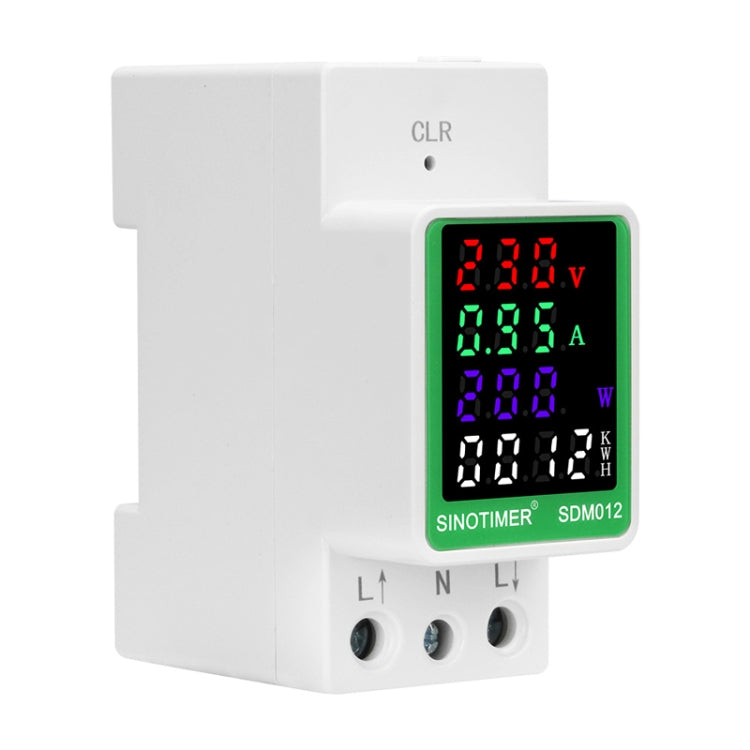 SINOTIMER DIN Rail AC Digital Display Current Voltage Power Electricity Multi-Function Tester, Model: SDM012-2 - Current & Voltage Tester by SINOTIMER | Online Shopping South Africa | PMC TechLife | Buy Now Pay Later Mobicred