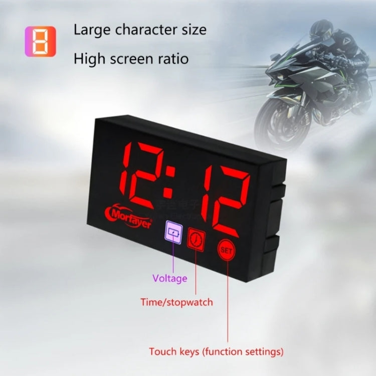 Compact LED Digital Display Time Voltmeter, Specification: 2 in 1 Temperature Green - Electrical Instruments by PMC TechLife | Online Shopping South Africa | PMC TechLife | Buy Now Pay Later Mobicred