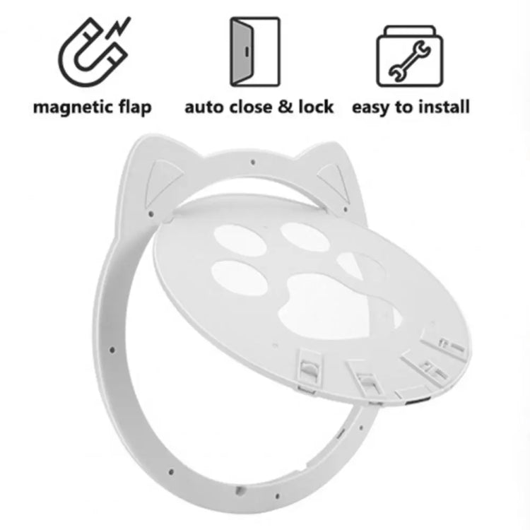 Pet Screen Door Two Way Access Magnetic Closing Cat Door Pet Products(White) - Pet Screen Doors by PMC TechLife | Online Shopping South Africa | PMC TechLife | Buy Now Pay Later Mobicred