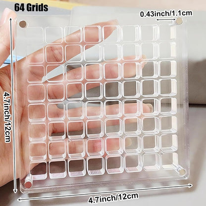 36 Grids Acrylic Magnetic Seashell Storage Display Box Beads Jewelry Nail Art Storage Box - Jewelry Storages by PMC Jewellery | Online Shopping South Africa | PMC Jewellery