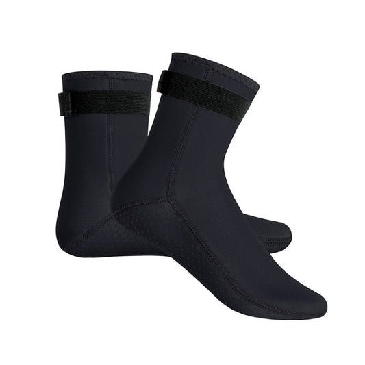 3mm Waterproof Long Beach Diving Socks Warm Non-slip Snorkeling Socks, Size: M(Black) - Swimming Fins & Diving Shoes by PMC Jewellery | Online Shopping South Africa | PMC Jewellery | Buy Now Pay Later Mobicred